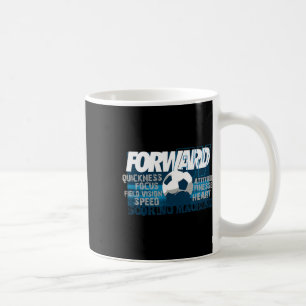 Taza De Café Máquina de anotación de delantero de fútbol