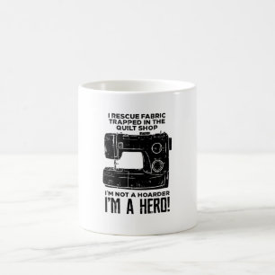 Taza De Café Máquina de coser cosiendo