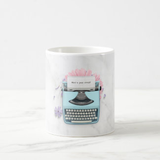 Taza De Café Máquina de escribir