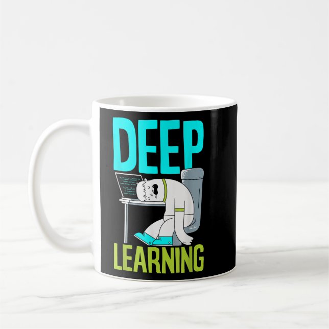 Taza De Café Máquina de inteligencia artificial divertida de ap (Izquierda)