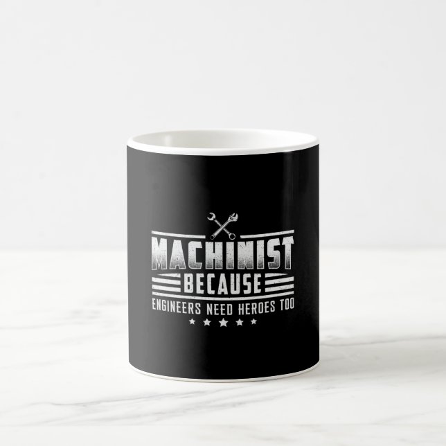 Taza De Café Máquina mecanista CNC Machinist Mechanist Gift Ide (Centro)