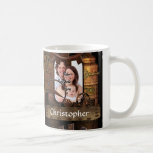 Taza De Café Maquinaria personalizada del steampunk