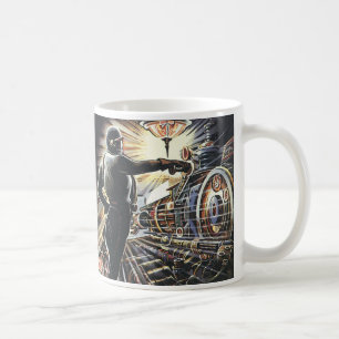 Taza De Café Máquinas futuristas de ciencia ficción de ciencia 
