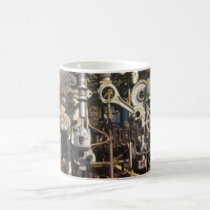 Taza De Café Máquinas mecánicas de la maquinaria de Steampunk