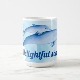 Taza De Café Mar asombroso con delfines