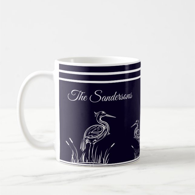 Taza De Café Mar blanco personalizado en la costa de la Marina  (Izquierda)