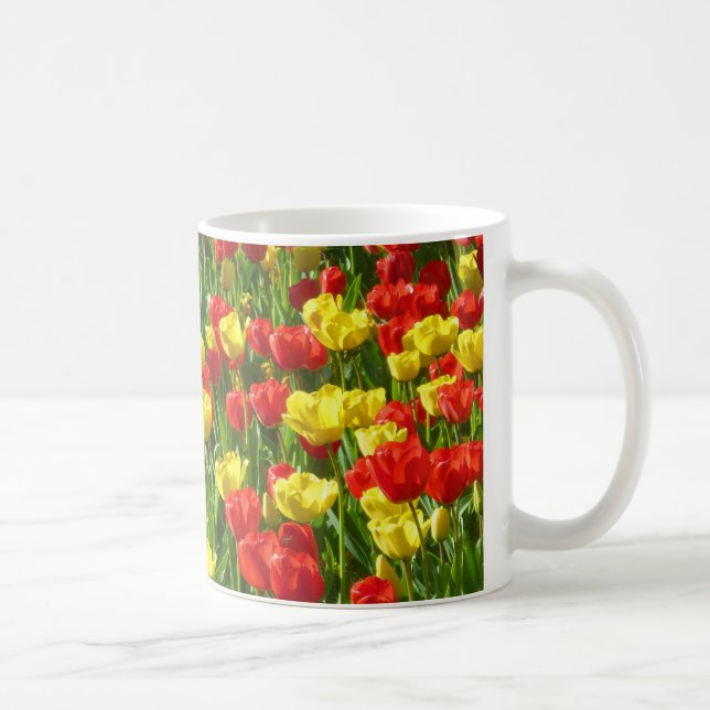 Taza De Café Mar de Tulipanes III (Derecha)