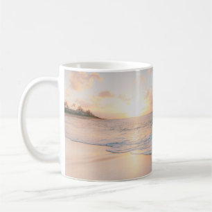 Taza De Café Mar durante la hora dorada