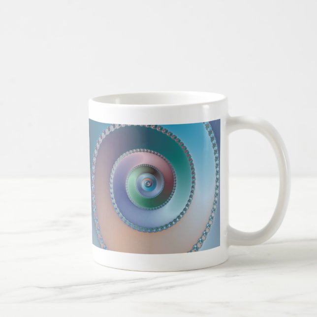 Taza De Café Mar Shell - fractal (Derecha)