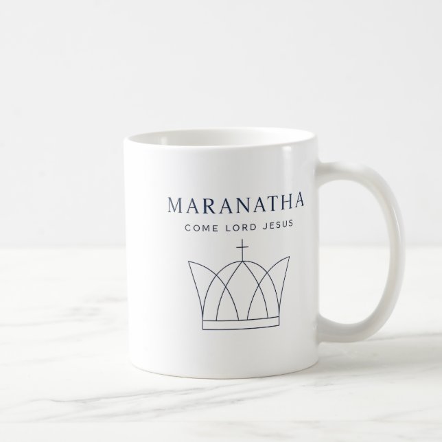 Taza De Café Maranatha Christian Modern Minimalist  (Derecha)
