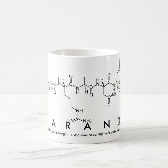 Taza De Café Maranda peptide nombre mug (Centro)