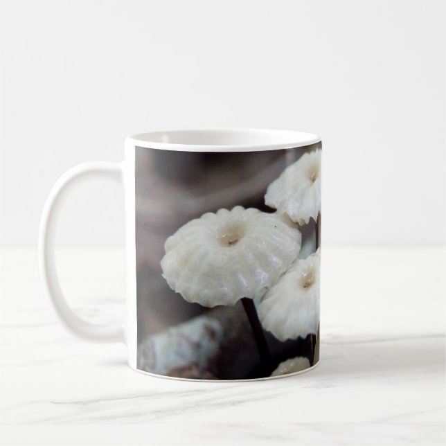 Taza De Café Marasmius rotula Mushroom Mug (Izquierda)