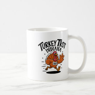 Taza De Café Maratón de Acción de Gracias Trotada de Pavo India