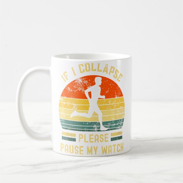 Taza De Café Maratón Divertido (Izquierda)