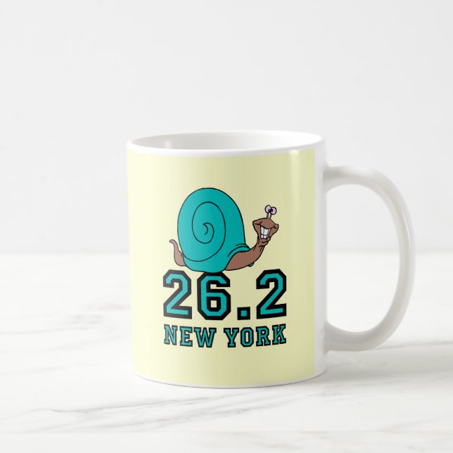 Taza De Café Maratón divertido de Nueva York (Derecha)