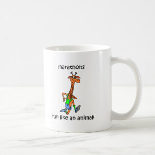 Taza De Café Maratón lindo y divertido