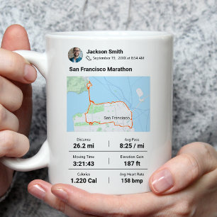 Taza De Café Maratón Media Marathon Best Runner Gift