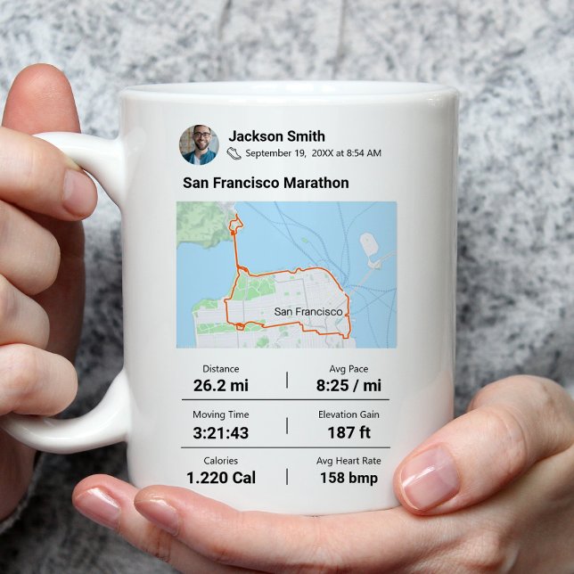 Taza De Café Maratón | Media Marathon Best Runner Gift (Subido por el creador)