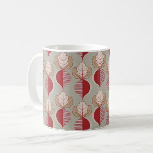 Taza De Café Maravillosas remolachas - colores vintage