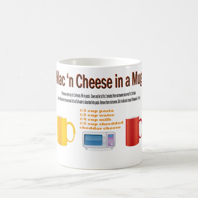 Taza De Café Maravilloso macarrón y receta asombrosa de queso M (Centro)