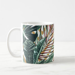 Taza De Café Maravilloso patrón floral sin fisuras con 