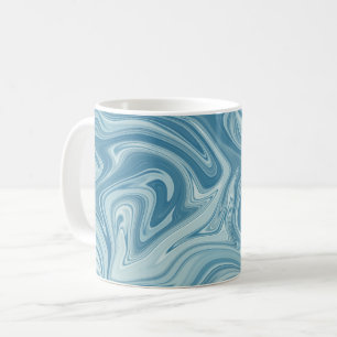 Taza De Café Marble azul