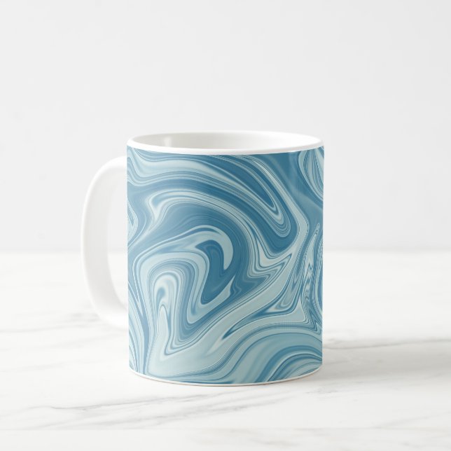 Taza De Café Marble azul (Anverso izquierdo)