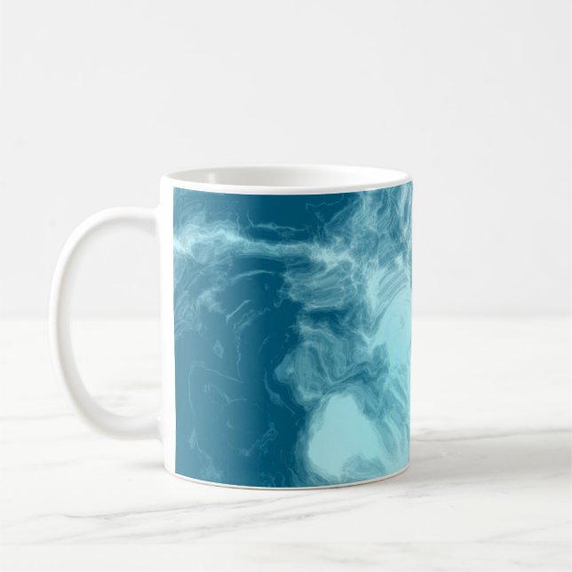 Taza De Café Marble de agua azul (Izquierda)