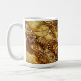 Taza De Café Marble de oro hermoso