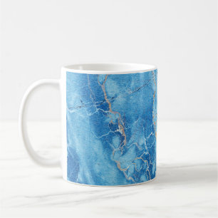 Taza De Café Marble Elegance: Superficie texturada natural.