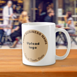 Taza De Café Marca comercial ligera de redondo en barro