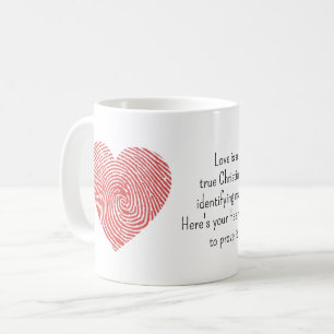 Taza De Café Marca de amor de verdaderos cristianos