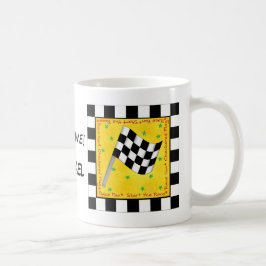 Taza De Café Marca de comprobación personalizada de nombre de t