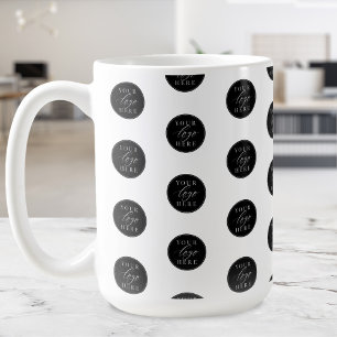 Taza De Café Marca de patrón de logotipo comercial de personali
