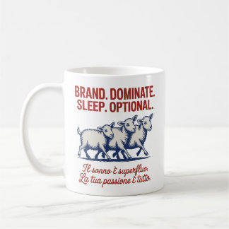 Taza De Café Marca. Domina. Duerme. Opcional.