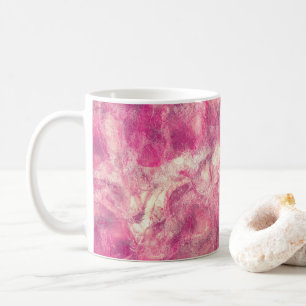 Taza De Café Marcado color de agua rosa rosa rosa dorado