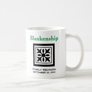 Taza De Café Marcador de posición del Escudo de Reunión de la f