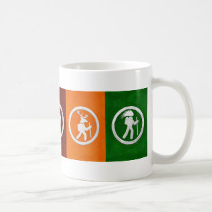 Taza De Café Marcadores de Sendero de Animales que Caminan