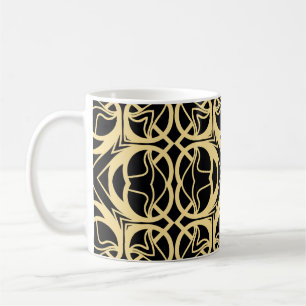 Taza De Café Marcas geométricas abstractas de arte moderno vint