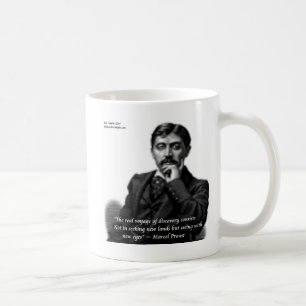 Taza De Café Marcel Proust & cita famosa