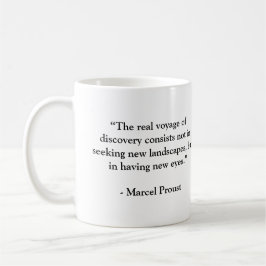 Taza De Café Marcel Proust Famosa Cita De Viajes
