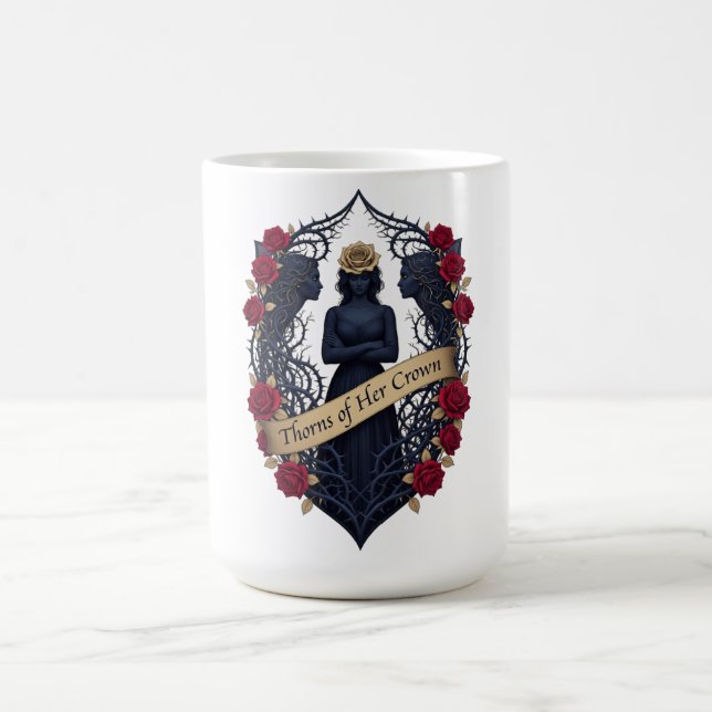 Taza De Café March 8 Fierce Woman Thorned Tiara, Gift for Wife (Centro)