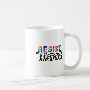 Taza De Café Marcha arco iris de resistencia frente a la protes