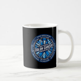 Taza De Café marcha azul de concienciación sobre el cáncer de c