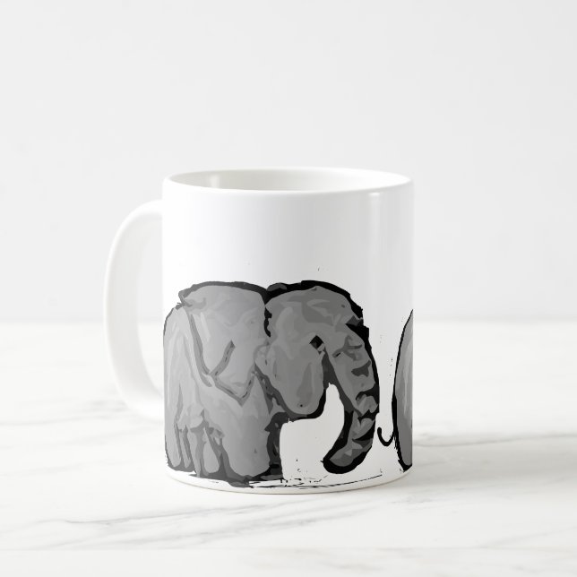 Taza De Café Marcha del Elefante (Anverso izquierdo)