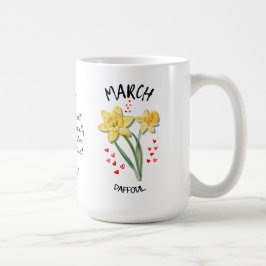 Taza De Café MARCHA Flower Flower MARCH Daffodil