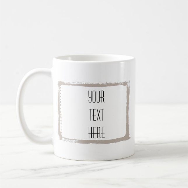 Taza De Café Marco artístico crea tu propio café Mug (Izquierda)