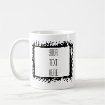 Marco artístico crea tu propio café Mug