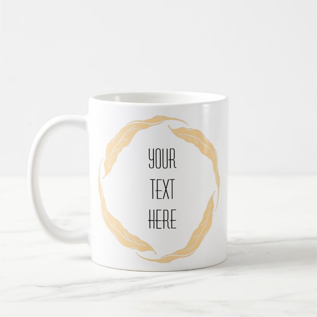 Taza De Café Marco artístico crea tu propio café Mug (Izquierda)
