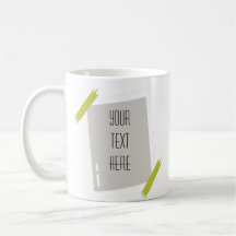 Marco artístico crea tu propio café Mug